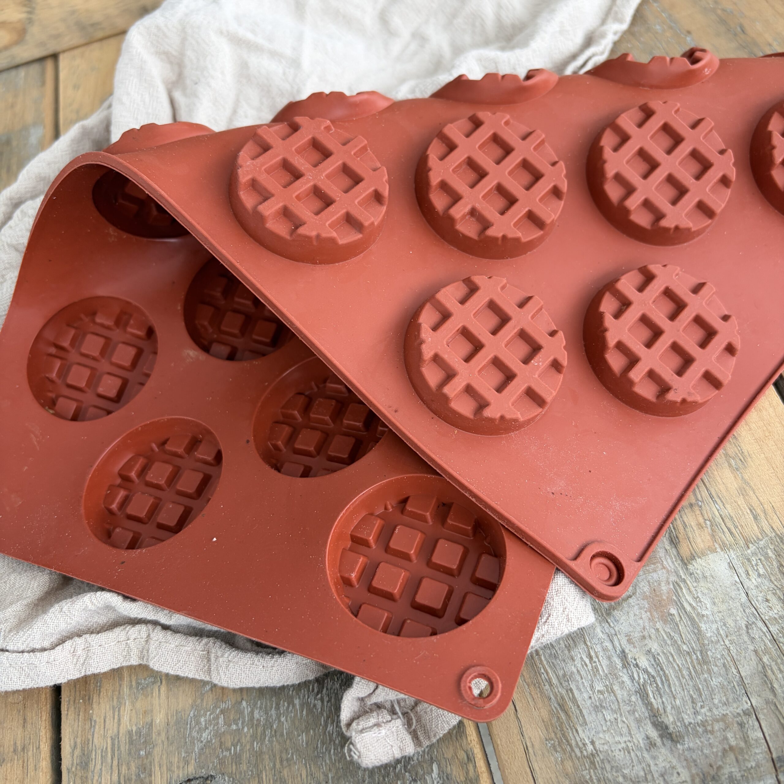 Silikonmatte Mini Waffeln